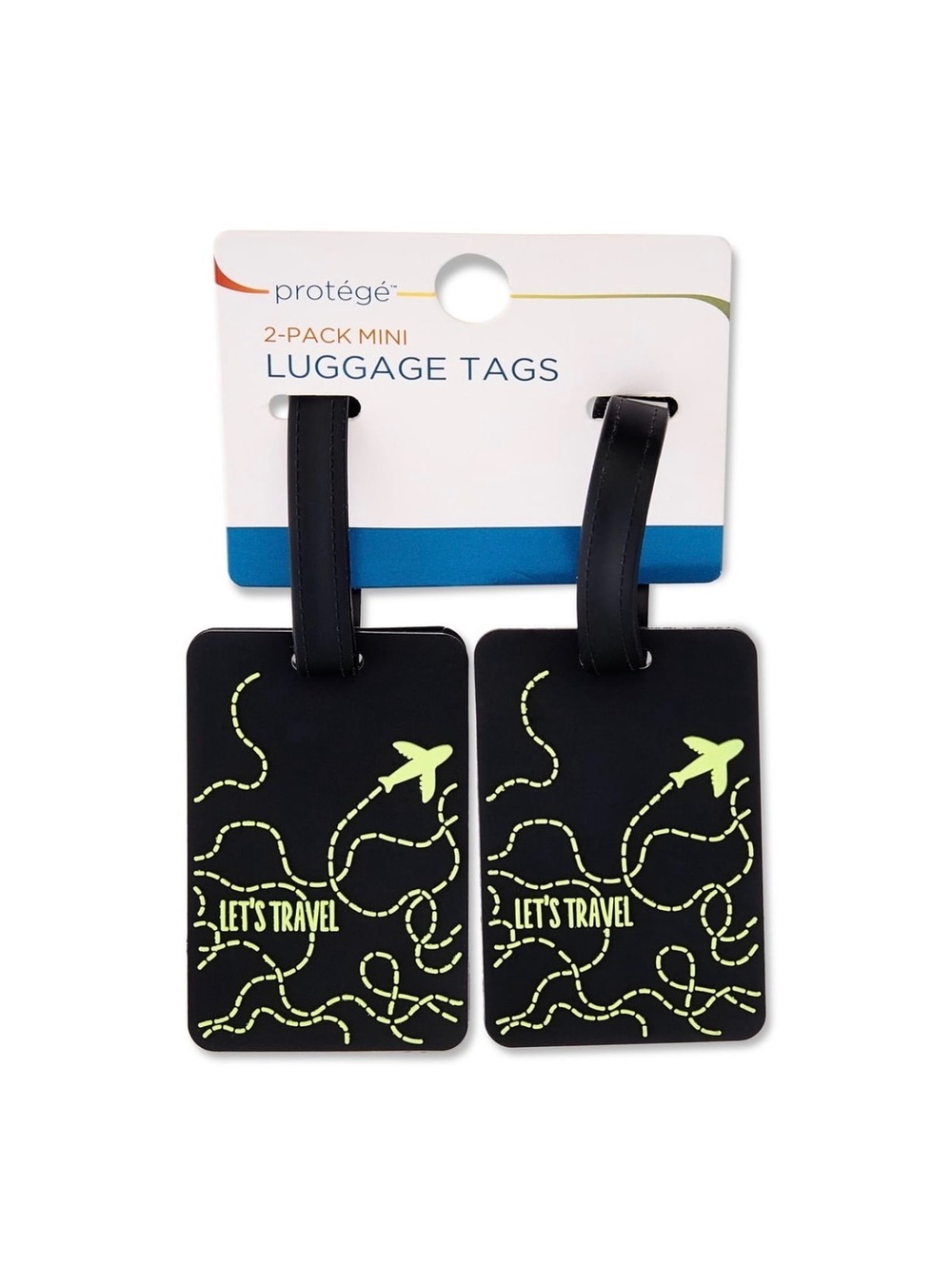 protégé 2-Pack Mini Luggage Tags with ID Card Holder